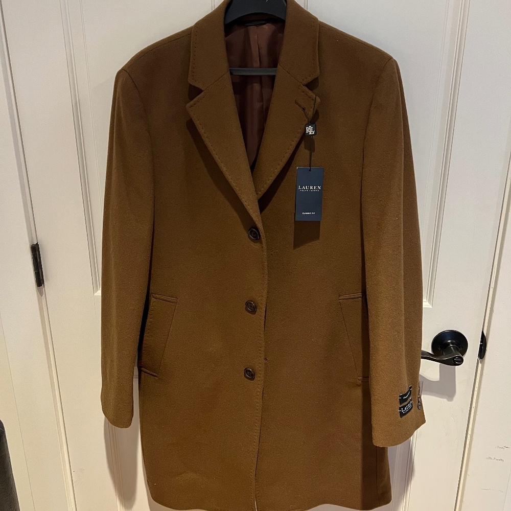 Ralph Lauren Men’s Luther Luxury Blend Overcoat - NWT